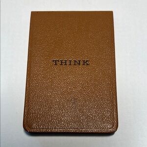Brown Leather IBM Notepad Cover